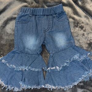 Stylish Denim BabyGirl Flared Bottoms